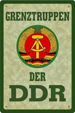 Blechschild Grenztruppen der