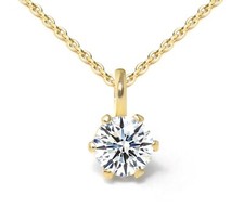 Diamond necklace in 585 yellow