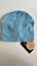 Neu Seeberger 100% Kaschmir Unisex Beanie Mütze Hellblau Farbe