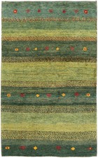 Perser Gabbeh Teppich Grün