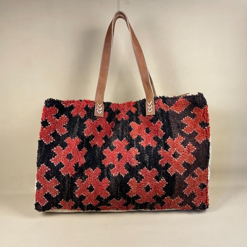 Vintage teppich tasche - vintage, groß