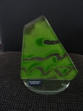 Teelichthalter von Weinfurtner Glas, Handarbeit, 13.5 cm, Vitrinenstück