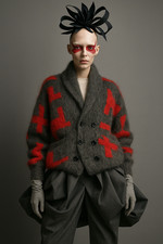 Vintage Mohair Strickjacke