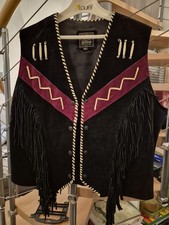 Western Leder Weste mit