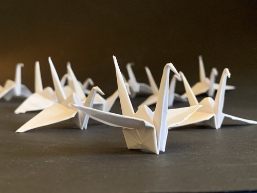 Origami kranich stück - kranich,
