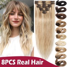 8 Tressen Echthaar Extensions