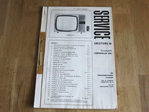 Ddr service anleitung - ddr, inkl