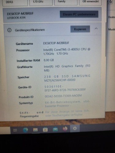 Fujitsu lifebook a514 laptop - lifebook,