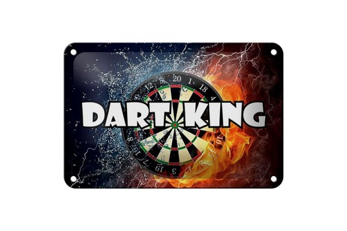 Blechschild darts dart - king,, 3