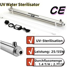 UV Sterilisator Filter UV Lampe Wasserdesinfektion Osmose PHILIPS Qualitätsgaran
