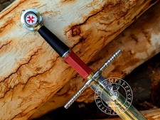Templer Schwert Mittelalter Replik - Ritter Kreuzritter Schwert | Handgeferti...