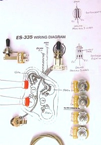 Kabelsatz für gibson 335 - kabelsatz,