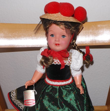 40 cm Original Schmider Schwarzwaldpuppe Bärbel Nr. 1  Trachtenpuppe Gutach
