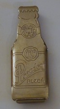 Orginal Flaschenöffner in Bierflaschenform, Prazdroj PLZEN -  Pilsner Urquell