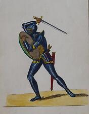 Ritter knight Schwert Schild Rüstung Schuppenpanzer Duell Fechten Mittelalter 