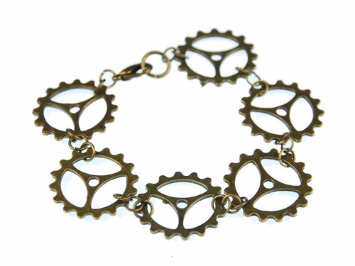 Zahnrad messing armband - messing,