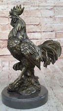 Alte Guss Bronze Hahn Statue /
