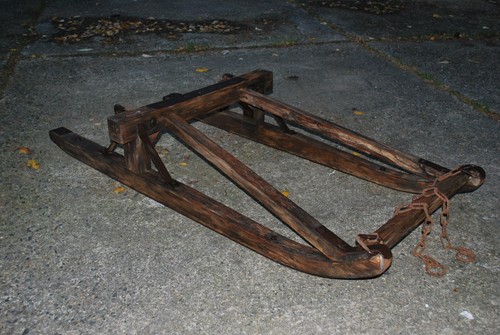 Antiker transportschlitten - antiker,