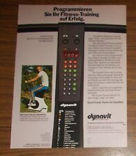 Seltene Werbung KEIPER Trainingssystem DYNAFIT Formel 1 Fahrer Hans Stuck 1977