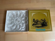 Fairfield  Eierteller, Eierplatte, Servierteller,  Glas, rund.  Neu / OVP