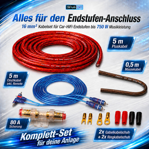 16mm endstufe verstärker - 16mm²,