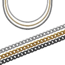  Zopfkette Venezianerkette Halskette Edelstahl Ankerkette Gliederkette bis 60cm