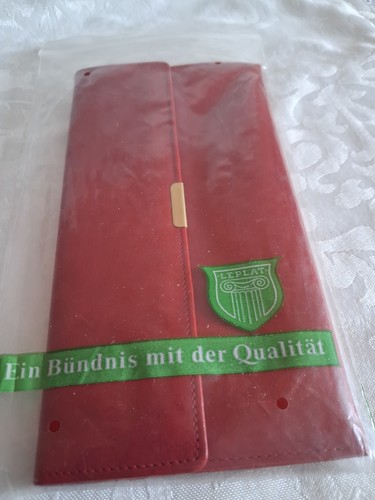 Rotes lederetui jerome leplat - ,