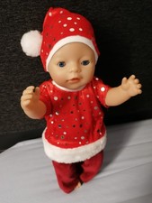 Puppensachen-Set, 🎅🤶🧑‍🎄Kleid, Mütze, Hose für Puppe 38 cm - 43 cm