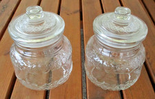 Vorratsgläser mit Deckel; 2 Liter Glas; Früchte - Dekor; Glas; 2 Stück