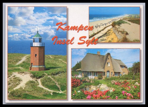 Ansichtskarte nordseeinsel - ansichtskarte,