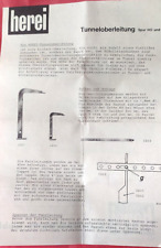 Herei, Bedienungsanleitung für Tunneloberleitung