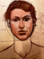 GROSSE KREIDEZEICHNUNG