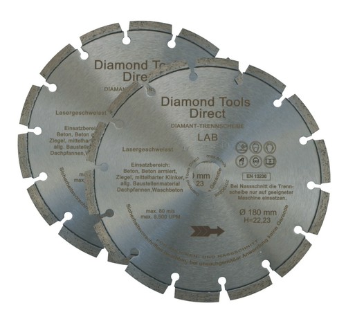 Diamant trennscheibe - 2x,