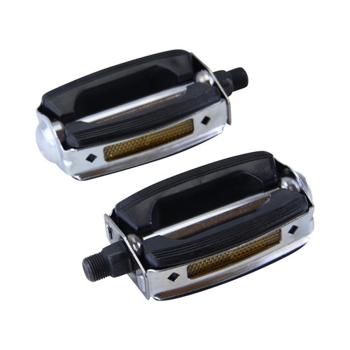 Pedal set schwarz reflektor - set,