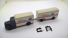 Brekina 7231 MAN F8 Koffer-Hängerzug blau weiß DEUTSCHE MARKEN-BUTTER (28)