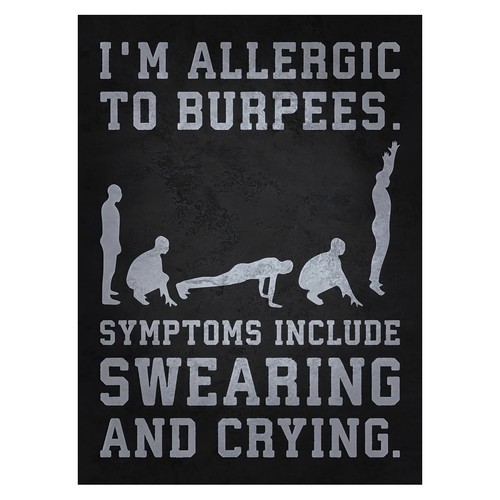 Lustiges fitness typografie - lustiges,