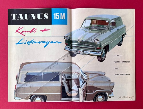 Auto reklame prospekt - reklame, 1955