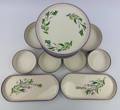 Geschirr set lavendel design - set,