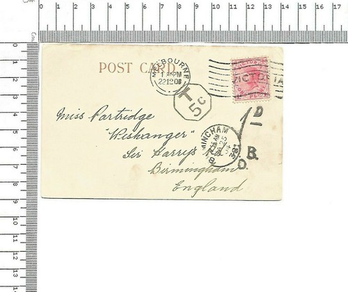 Victoria 1908 melbourne - 22.12.1908,