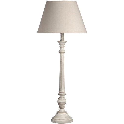 Hohe tischlampe holz grau - tischlampe,