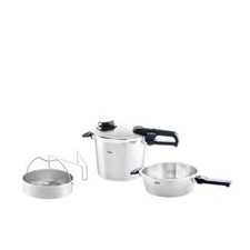 Fissler Vitavit Premium Set Schnellbratpfanne 2.5L + Schnellkochtopf 6L +Einsatz