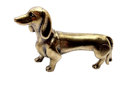 Kupfer messing figur dackel - kupfer,
