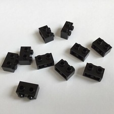 10 Lego Bausteine 1x2 schwarz