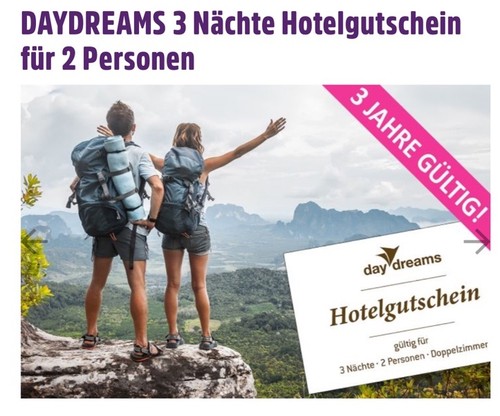 Daydreams hotel gutschein - daydreams,