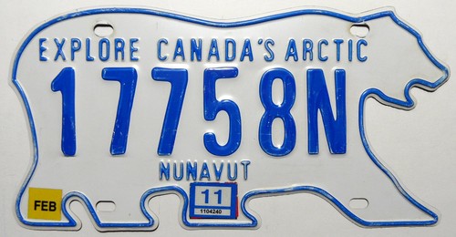 Canada nummernschild nunavut - canada, "