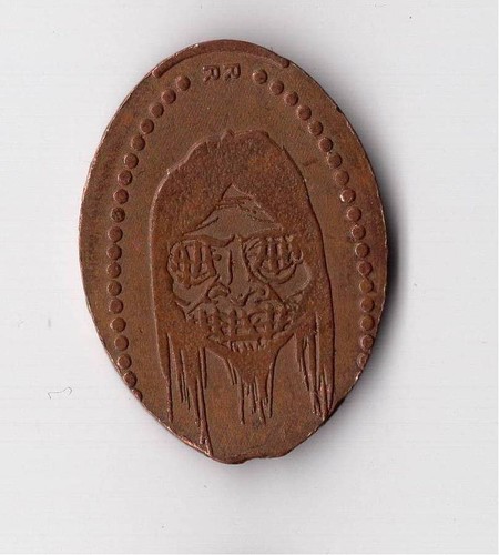 Elongated coin england - elongated, uk