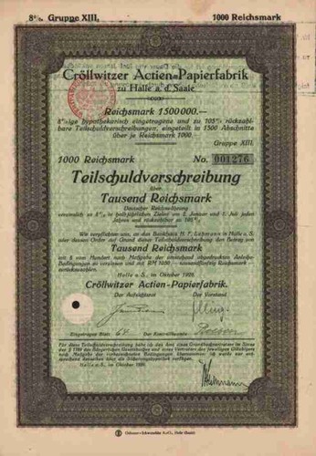 Cröllwitzer papierfabrik 1926 - cröllwitzer,