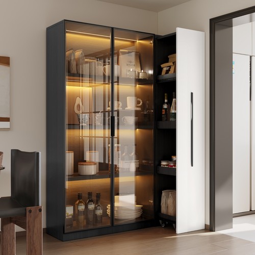 Hochschrank 160cm mit - , led