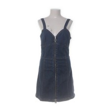 H&M, Latzkleid, Größe: 44, Blau, Baumwolle/Elasthan, Einfarbig, Denim -UoR