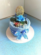 Handtuchgeschenk Torte zum *